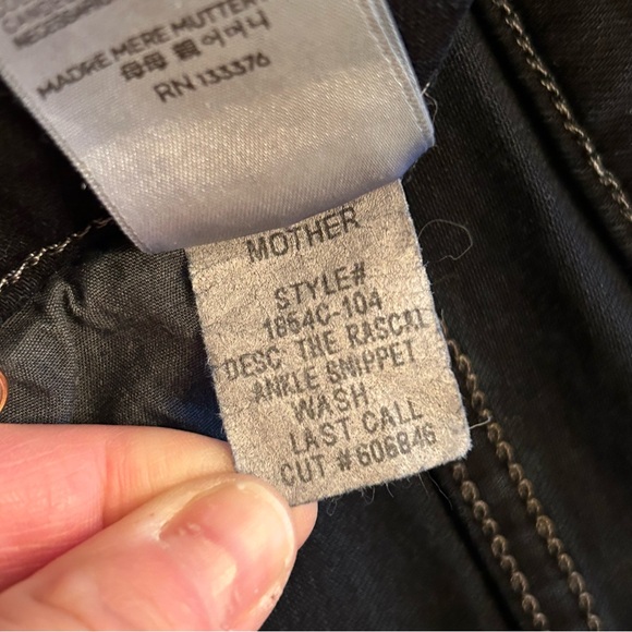 MOTHER Ankle Snippet Dark Wash Jeans - Picture 8 of 8
